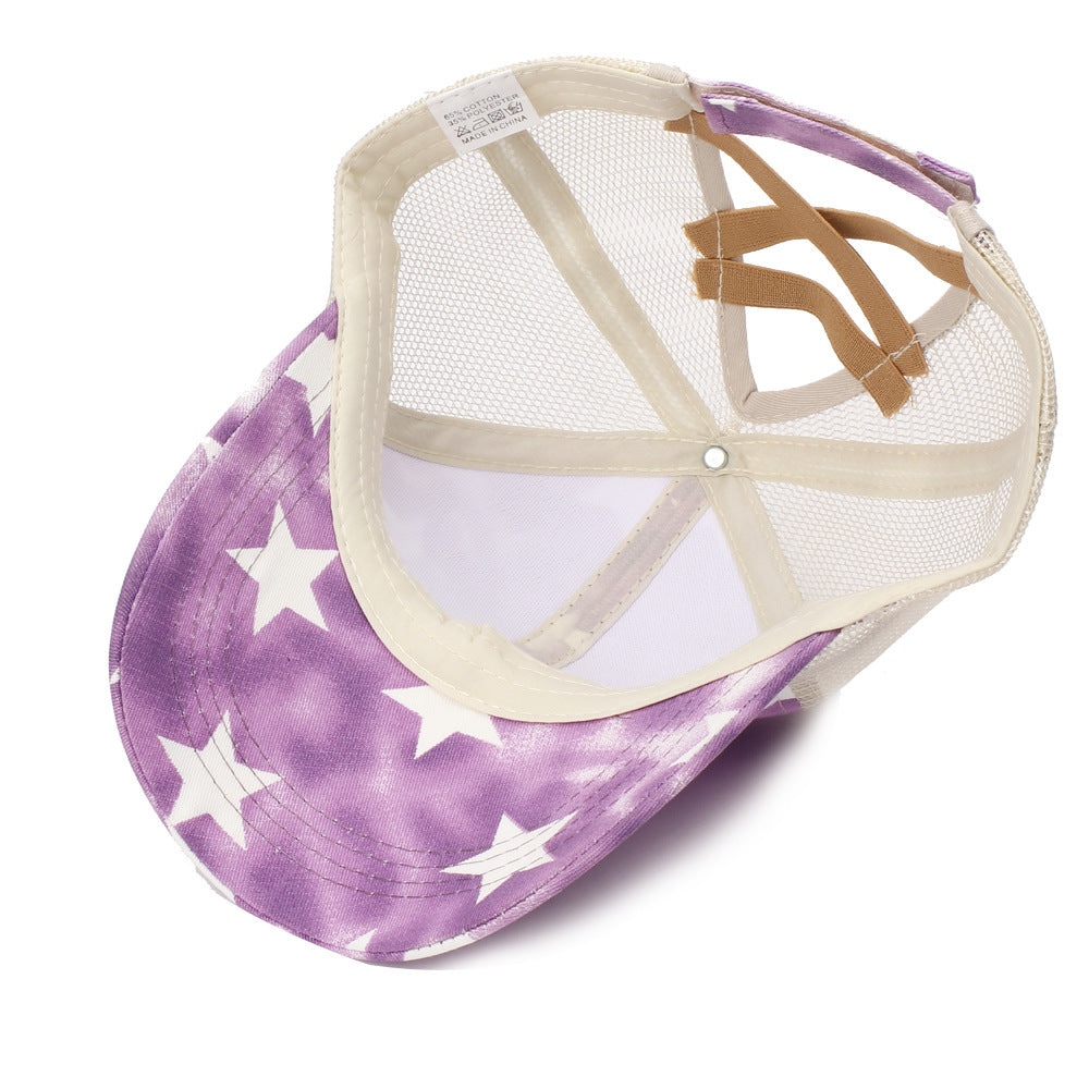Wholesale Summer Visor American Flag Star Cross Baseball Cap